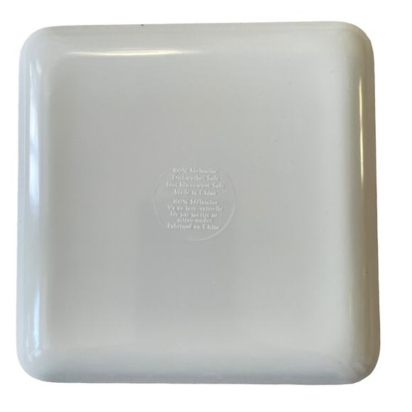 Spooky Night Halloween Melamine Appetizer Plates 5.75in Set Of 4 Black & Orange - Picture 5 of 9